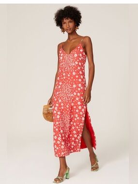 ROAM Red Valencia Dress, Size: S